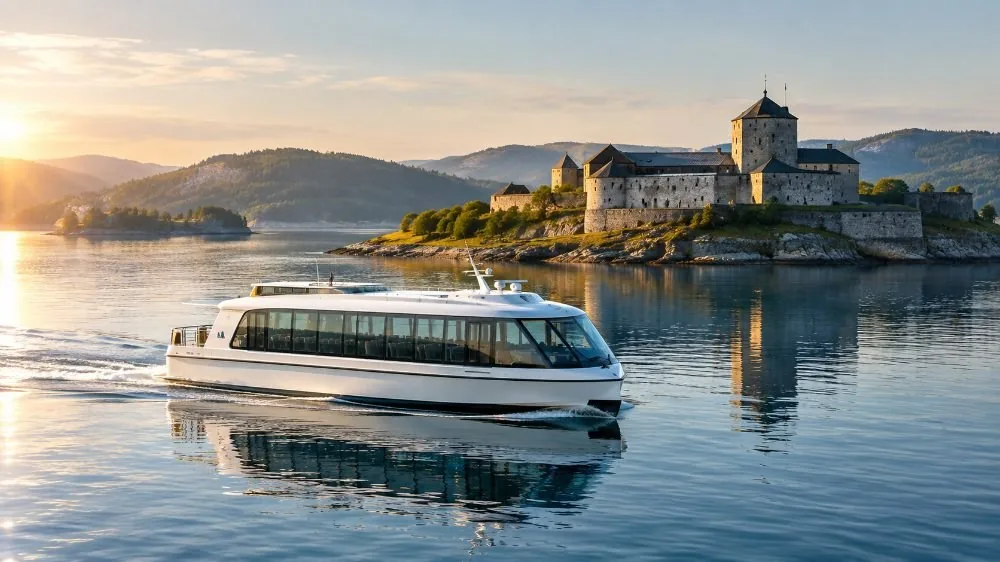 Oslo : Croisière guidée d'observation des fjords en bateau silencieux premium
